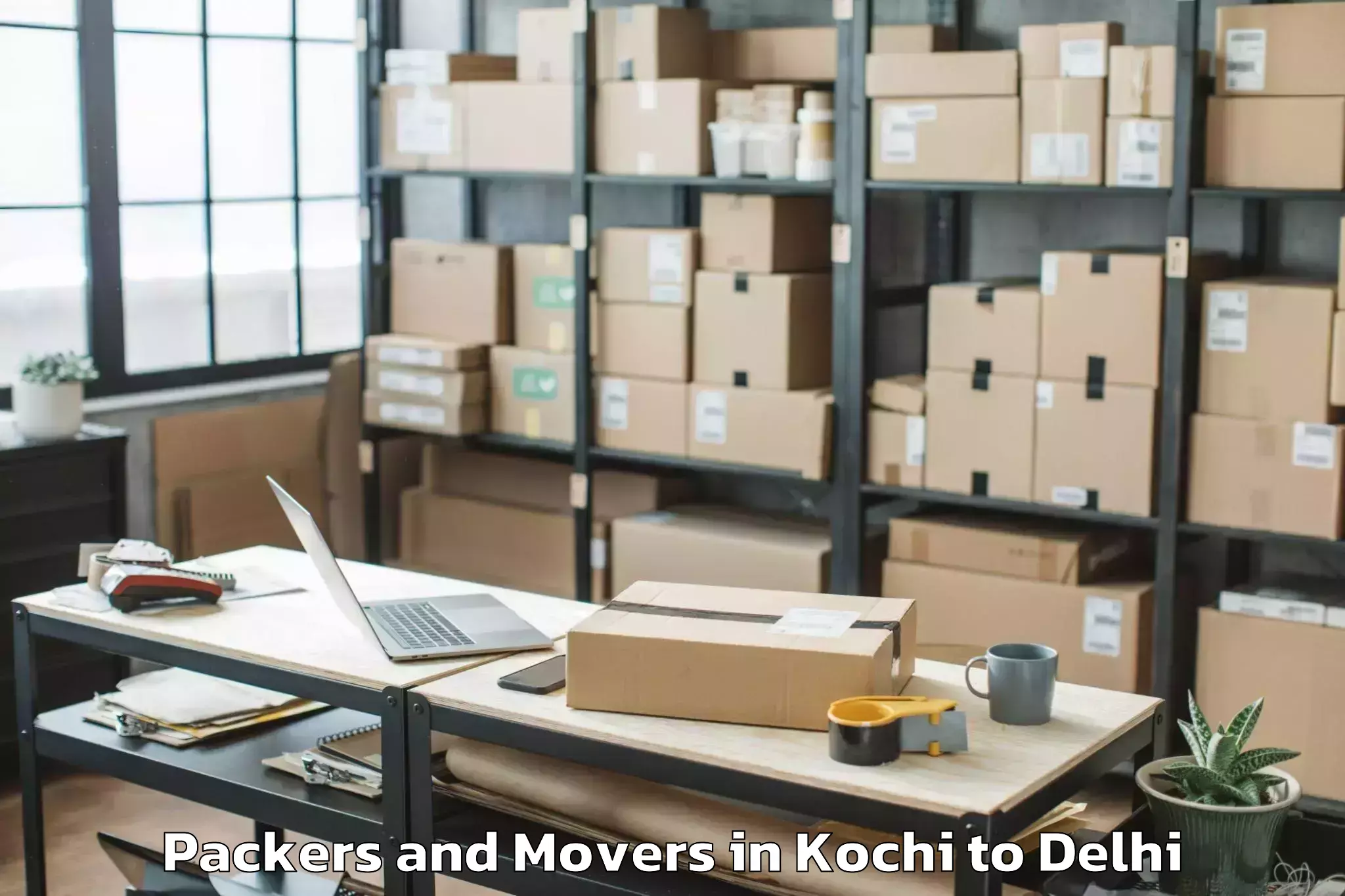 Reliable Kochi to The Chanakya Mall Packers And Movers